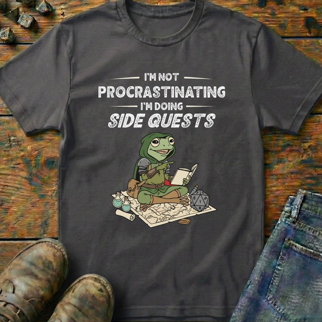 Side Quests Frog Map T-Shirt