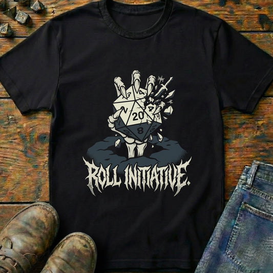 Roll Initiative D20 Sword T-Shirt